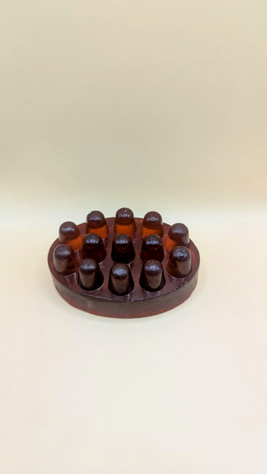 3PACK Massage Natural Handmade Soap (STRAWBERRY, FRESH APPLE , PINEAPPLE)