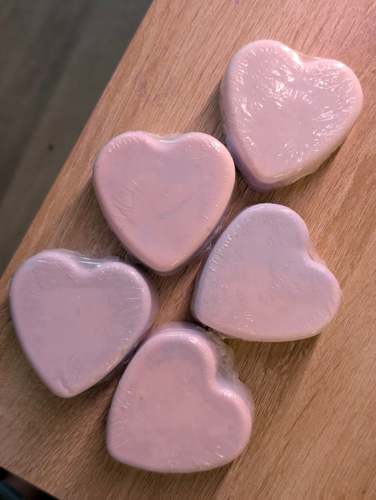 5 PACK LAVANDA (HEARTS) NATURAL SOAP